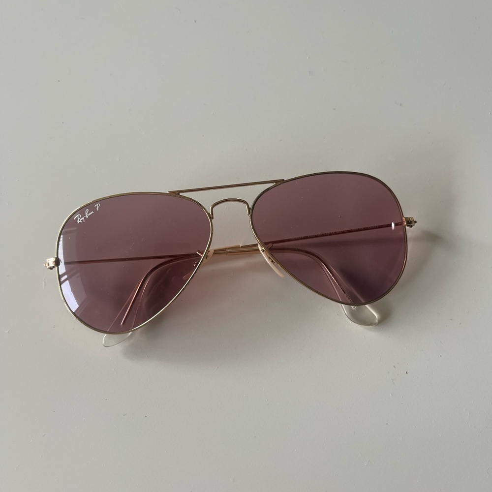 RayBan Pink Lens Aviator